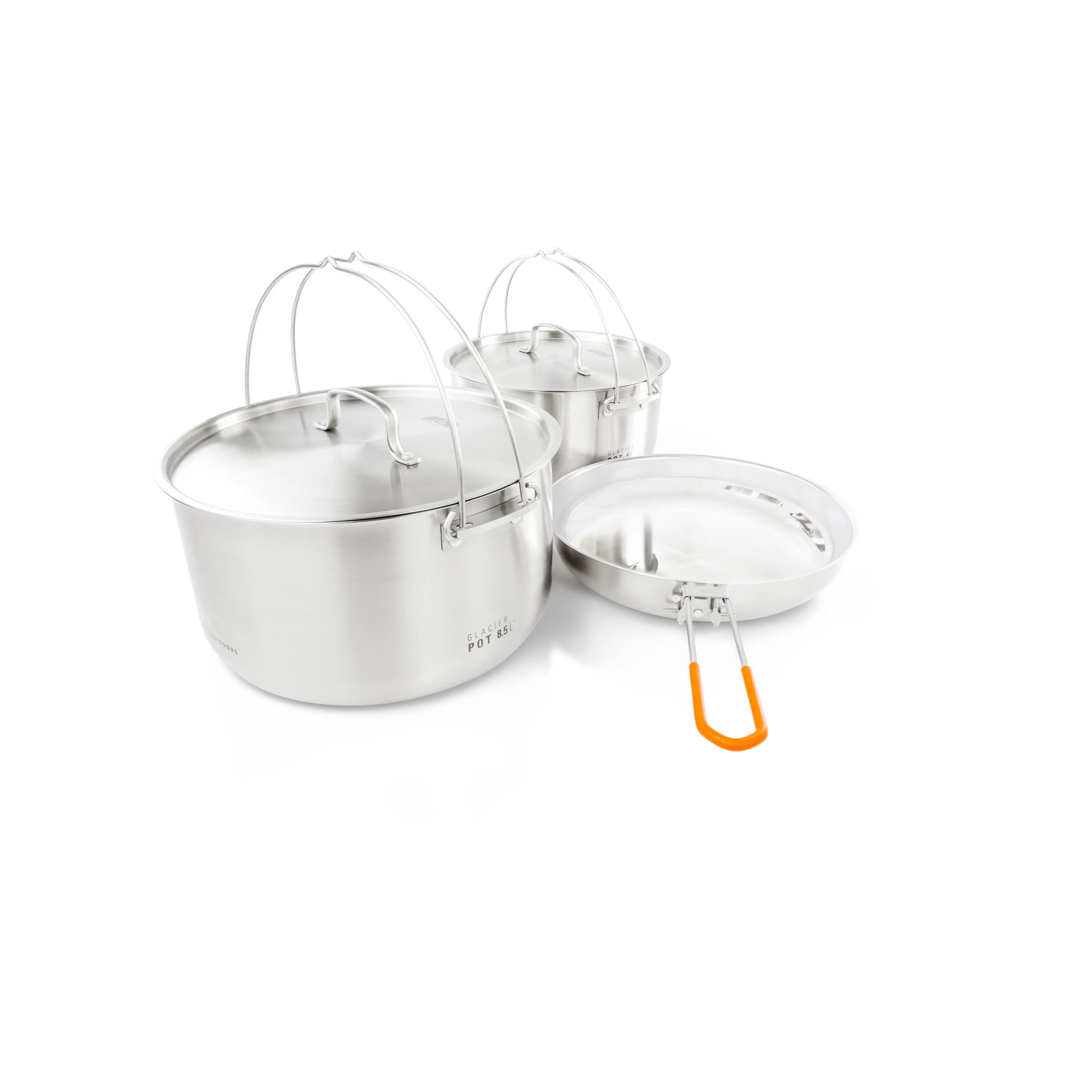 GSI Glacier Stainless Troop Cookset, Stainless steel, One Size