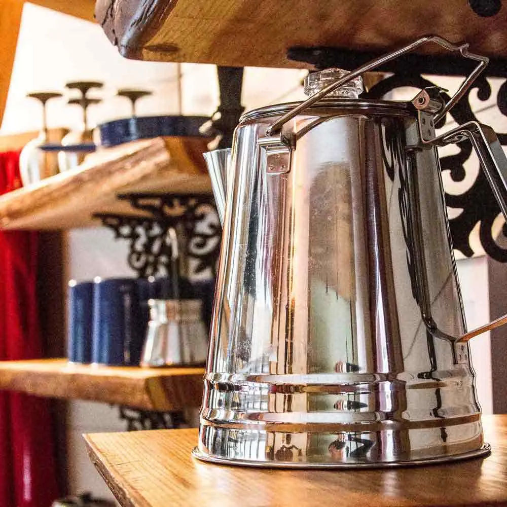 GSI Rustfritt Stål Glacier Kaffetrakter 14 Kopp, Silver, One Size GSI Rustfritt Stål Glacier Kaffetrakter 14 Kopp, Silver, One Size