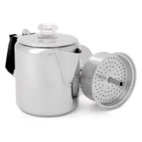 GSI Rustfritt Stål Silikon Glacier Kaffetrakter Med Håndtak 6 Kopp GSI Rustfritt Stål Silikon Glacier Kaffetrakter Med Håndtak 6 Kopp