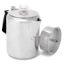 GSI Rustfritt Stål Silikon Glacier Kaffetrakter Med Håndtak 9 Kopp, Silver, One Size