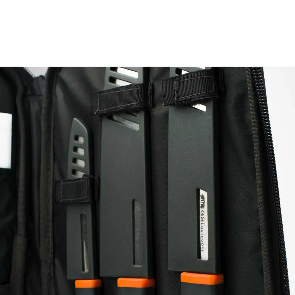 GSI Santoku Knivsett, Black / orange, One Size GSI Santoku Knivsett, Black / orange, One Size