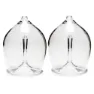 GSI Sett Med Stabelbare Rødvinsglass 2 Enheter, Clear, One Size