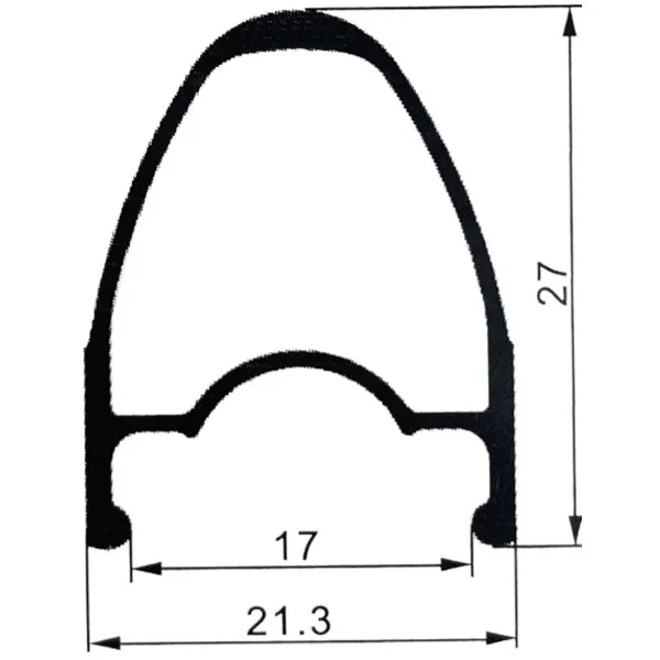 GTR Rr17 Disc Tubular Forhjul For Landeveissykkel