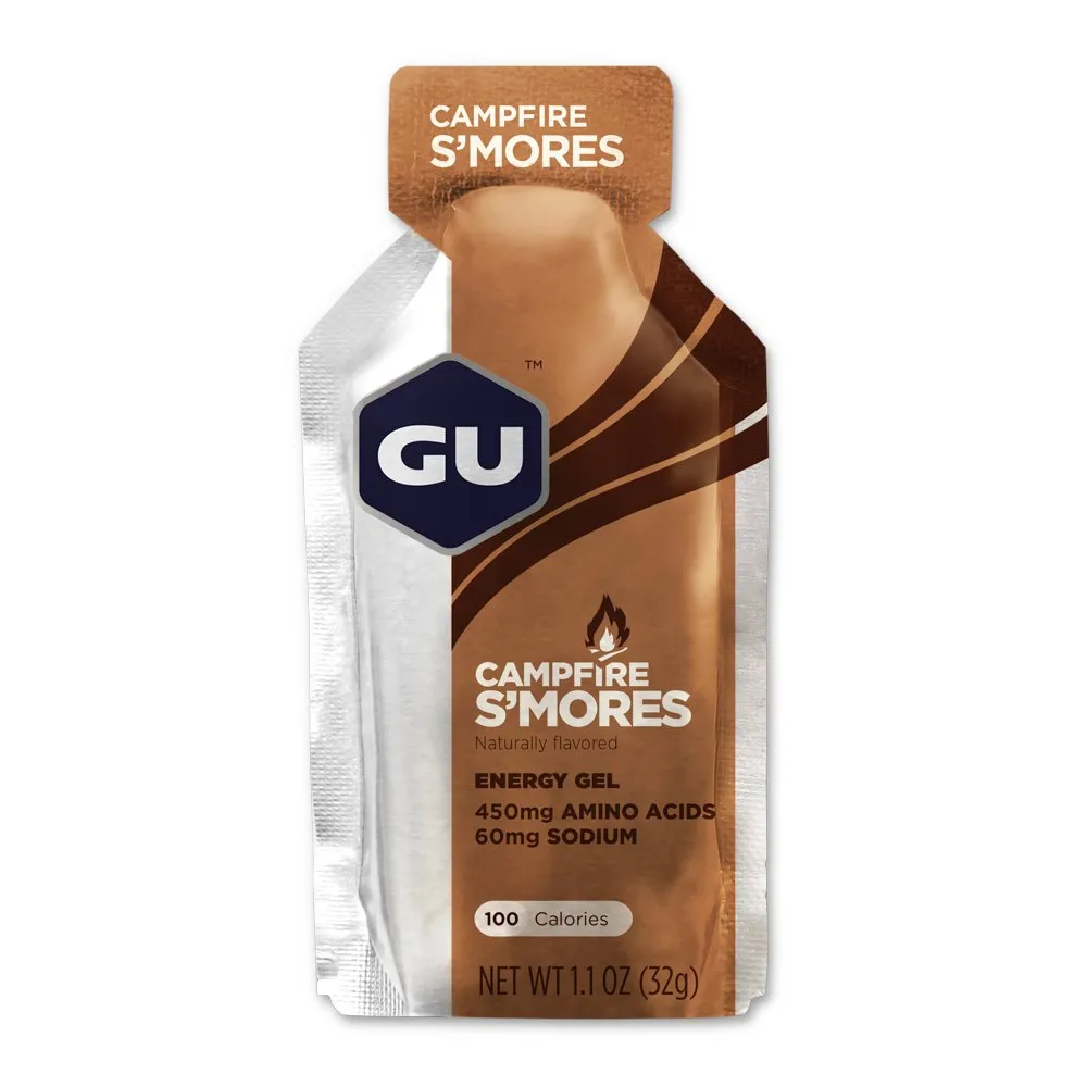 GU Boks Med Energigeler Bål S´mores 32g 24 Enheter, Brown, One Size