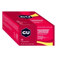 GU Boks Med Energigeler Bringebær & Sitronlimonade 32g 24 Enheter GU Boks Med Energigeler Bringebær & Sitronlimonade 32g 24 Enheter