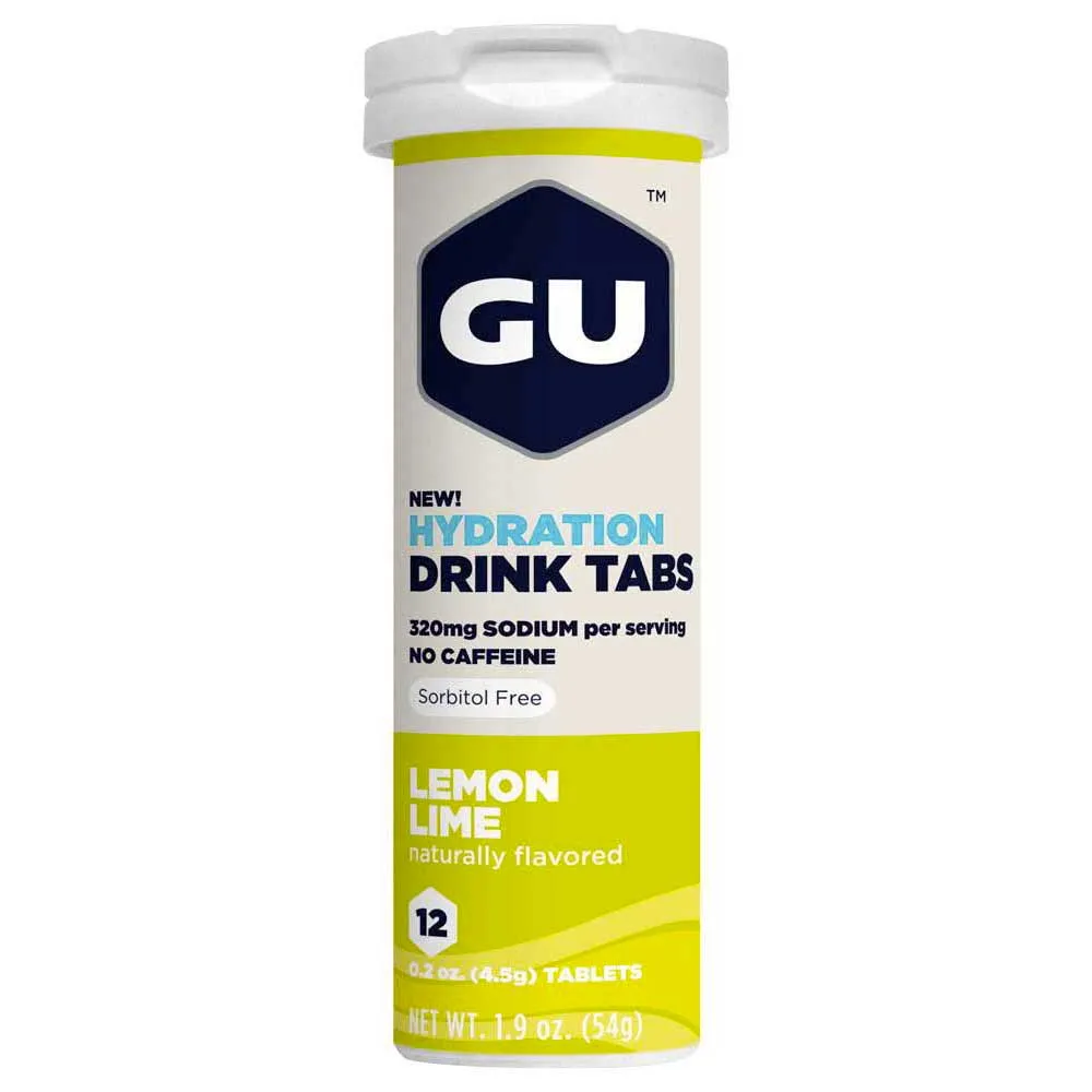GU Hydration Tabletter Sitron & Lime 8 Enheter, One size