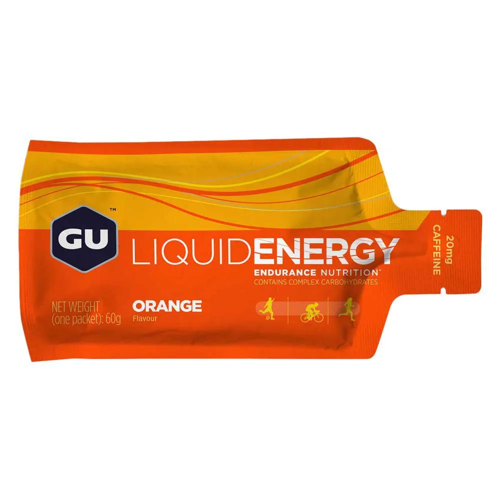 GU Liquid Boks Med Energigeler Appelsin 60g 12 Enheter, One size