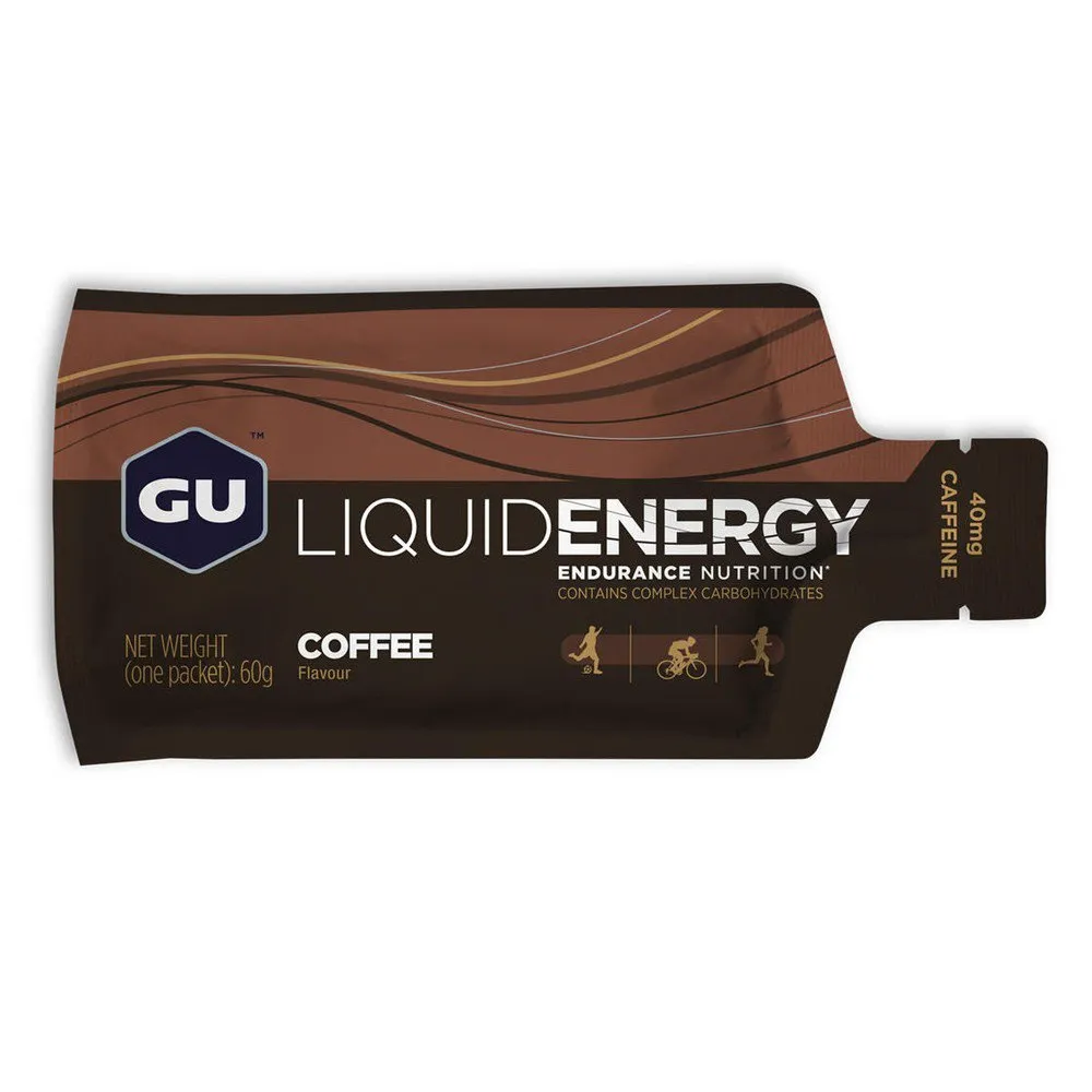 GU Liquid Boks Med Energigeler Kaffe 60g 12 Enheter, One size