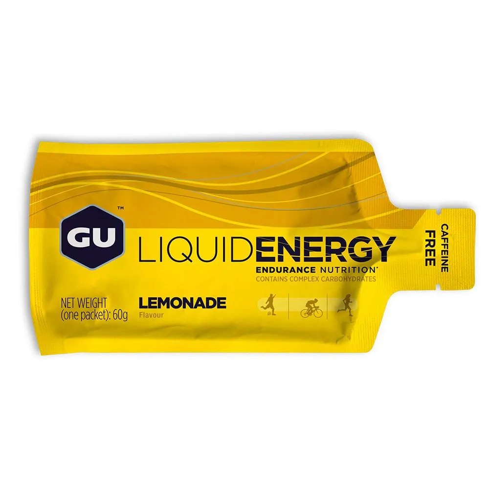 GU Liquid Boks Med Energigeler Sitron 60g 12 Enheter, One size