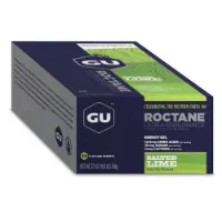 GU Roctane Salted Boks Med Energigeler Lime 24 Enheter