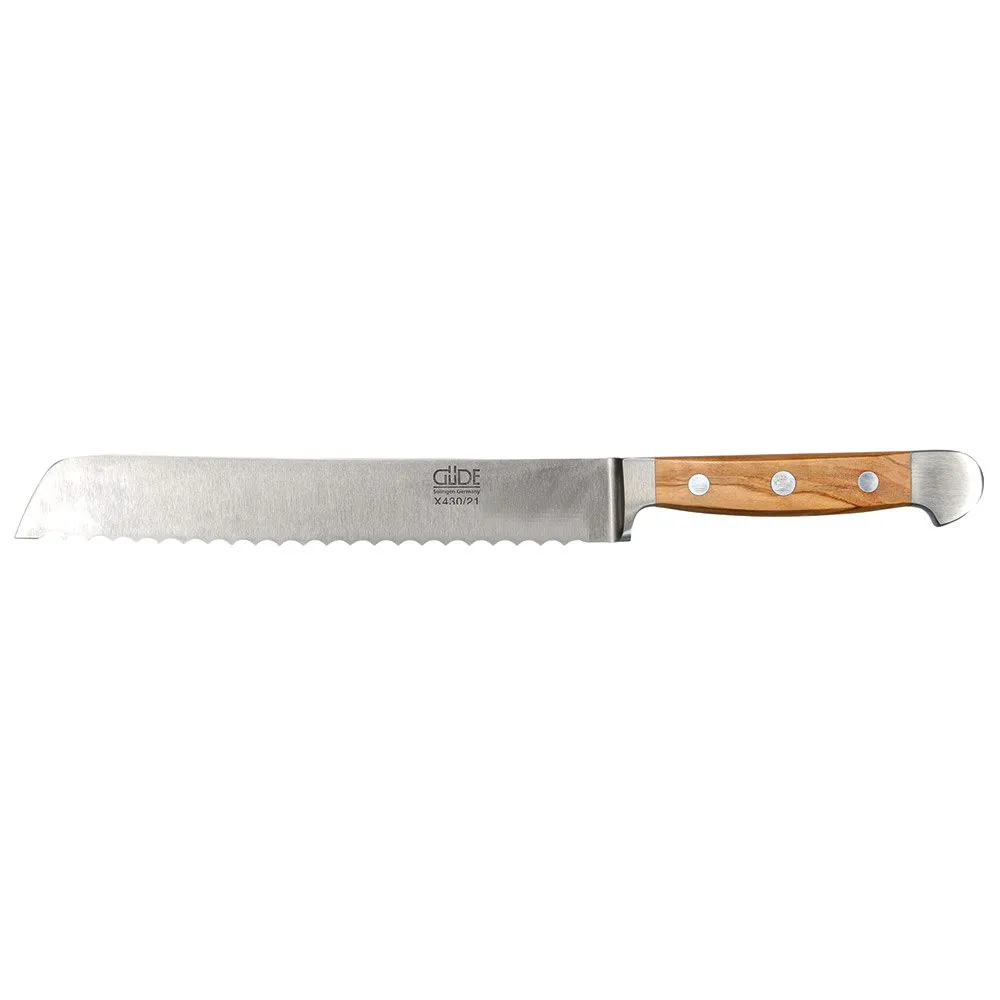 Güde Alpha Bread 21 Cm Kniv, Olive wood, One Size Güde Alpha Bread 21 Cm Kniv, Olive wood, One Size