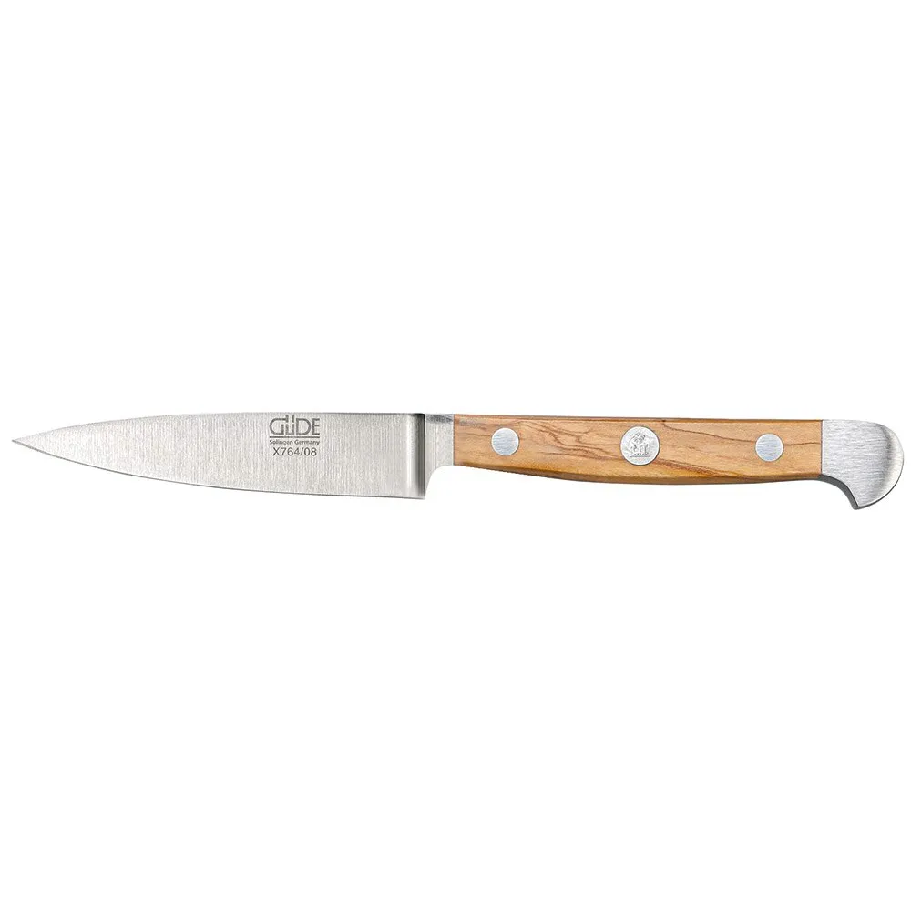 Güde Alpha Paring Kniv 8 Cm, Olive wood, One Size Güde Alpha Paring Kniv 8 Cm, Olive wood, One Size