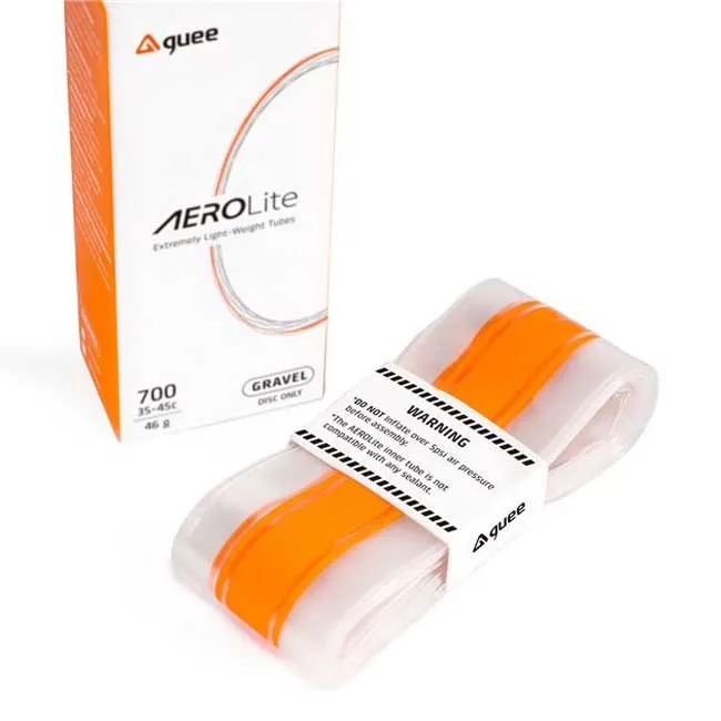 Guee Aerolite Gravel Presta 60 Mm Slange, Clear / orange, 700C, 35-45 Guee Aerolite Gravel Presta 60 Mm Slange, Clear / orange, 700C, 35-45