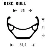Gurpil 6b Disc Bull 26´´ 6b Disc Terrengsykkel Forhjul