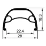 Gurpil Btt 27.5´´ Disc Terrengsykkel Forhjul, Black, 20 x 110mm