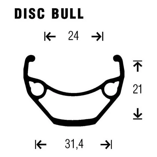 Gurpil Bull 26´´ 6b Disc Terrengsykkel Forhjul, Black, 9 x 100mm Gurpil Bull 26´´ 6b Disc Terrengsykkel Forhjul, Black, 9 x 100mm