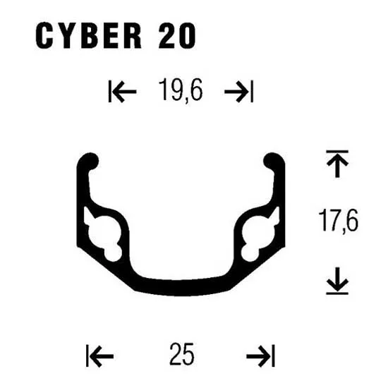 Gurpil Cyber 20 26´´ Disc Mtb Bakhjul, Black, 9 x 135mm, Shimano/Sram HG