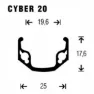 Gurpil Cyber 20 26´´ Disc Terrengsykkel Forhjul, Black, 9 x 100mm