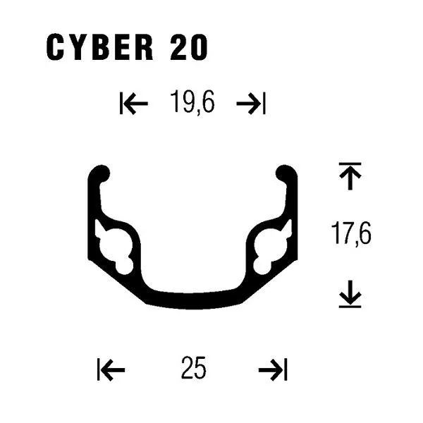 Gurpil Cyber 20 8s 26´´ Qr Mtb Bakhjul, Silver, 9 x 135mm, Shimano/Sram HG