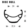Gurpil Disc Bull 26´´ Cl Disc Mtb Bakhjul, Black, 9 x 135mm, Shimano/Sram HG