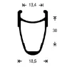 Gurpil Fixed Dp-18 Bearings Disc Tubular Forhjul
