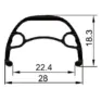Gurpil Nainer 29´´ 6b Disc Terrengsykkel Forhjul, Black, 9 x 100mm
