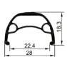 Gurpil Nainer 29´´ Cl Disc Terrengsykkel Forhjul, Black, 9 x 100mm