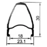 Gurpil New Dpx 6b Disc Tubular Landeveissykkelens Bakhjul
