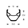 Gurpil Xm-1 M475 29´´ 6b Disc Terrengsykkel Forhjul, Black, 9 x 100mm