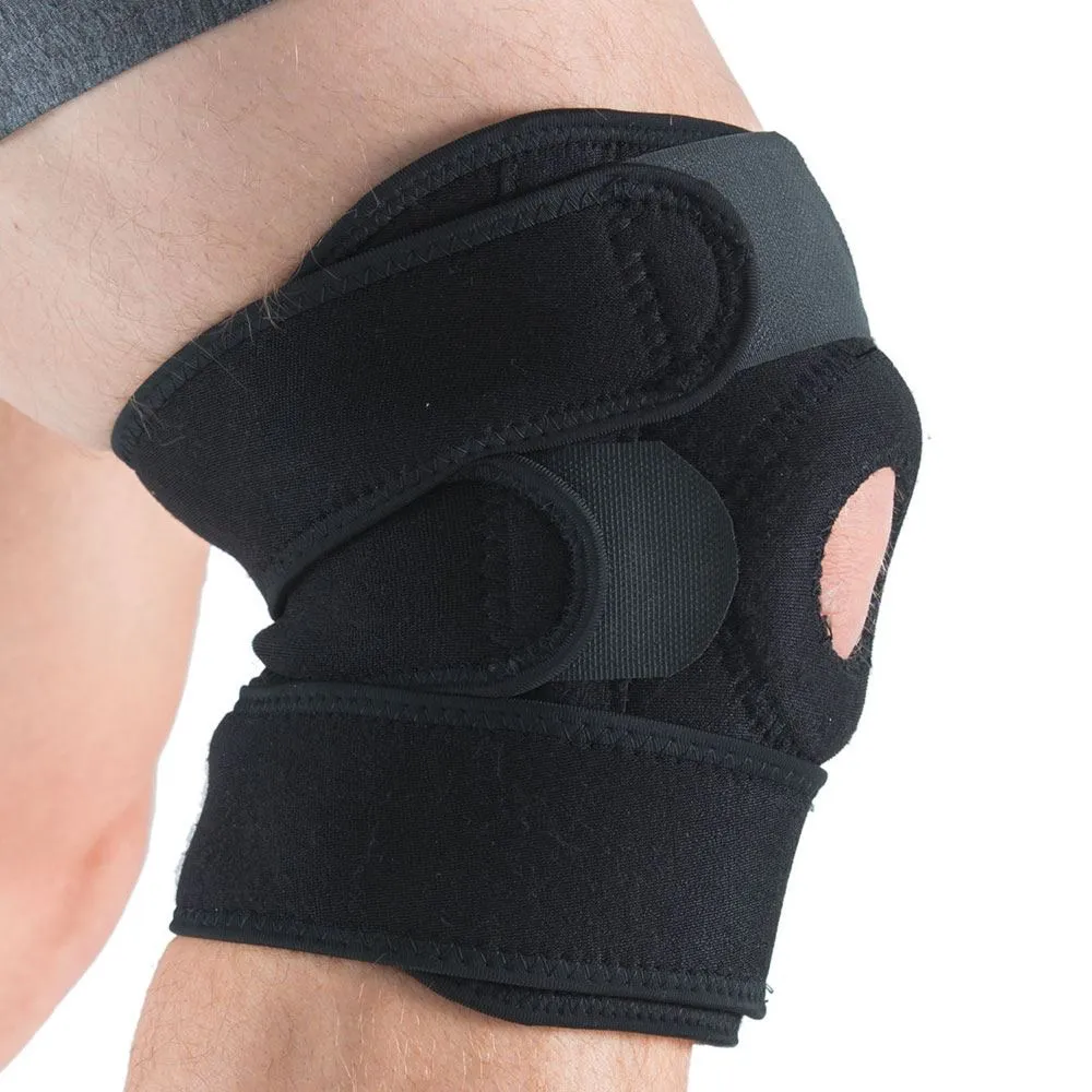 Gymstick Knee Support 2.0, Knebeskytter, Black, One Size