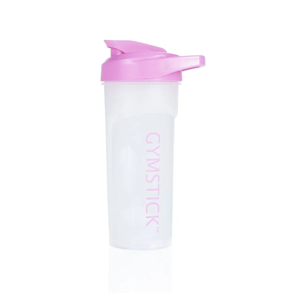 Gymstick Shaker Bottle 600 ml, Shakers, Hvit,rosa, One Size