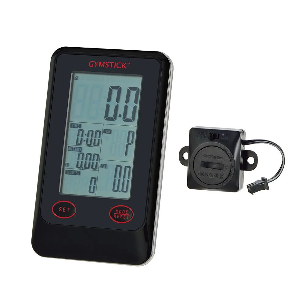 Gymstick Wireless Computer For FTR Indoor Racer, Spinningsykkel tilbehør, Black, One Size