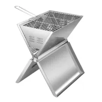 Hällmark Foldable Grill Stainless Steel 36X26