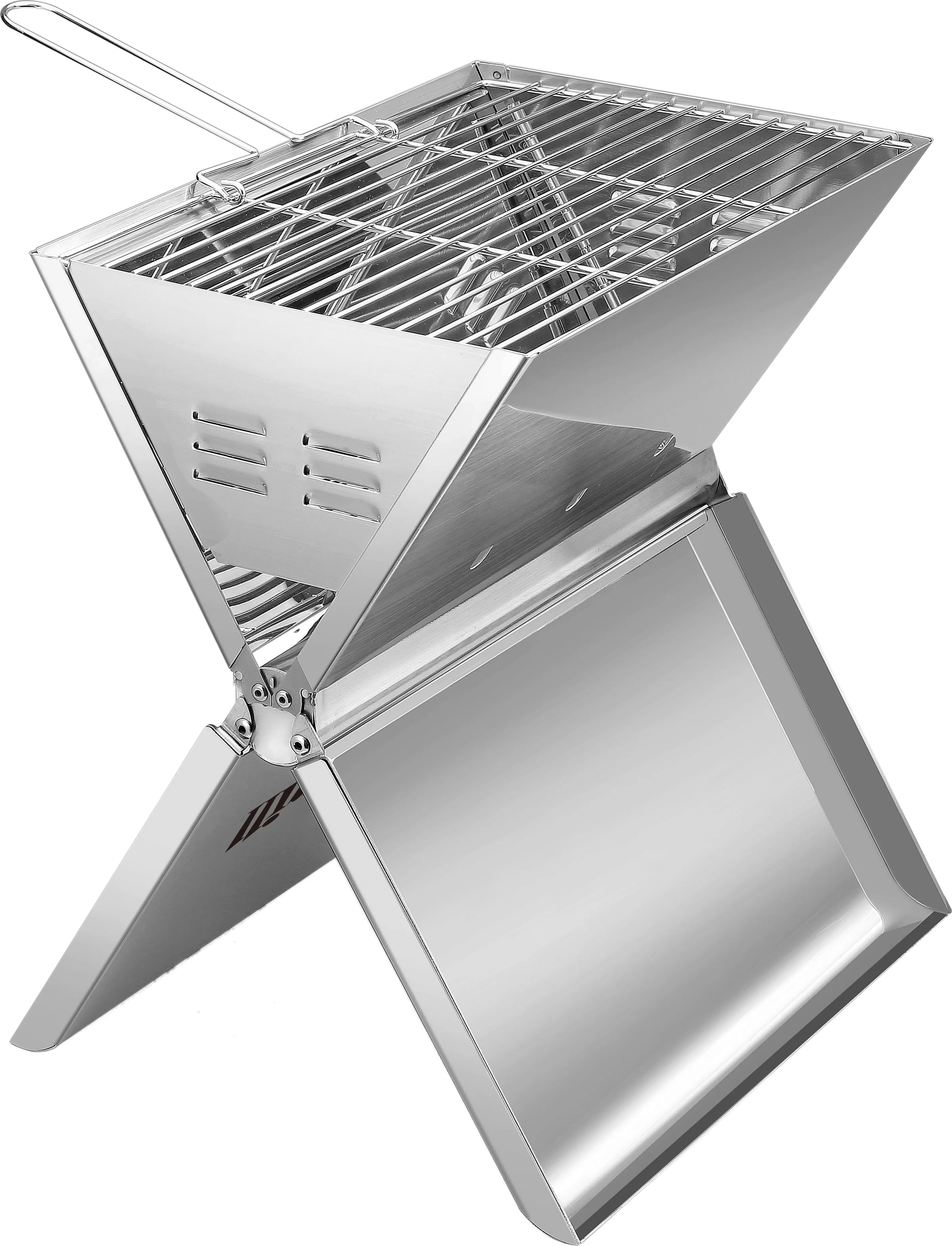 Hällmark Foldable Grill, Stainless steel, One Size