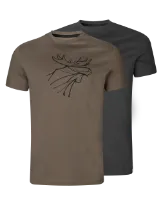Härkila Men's Graphic T-Shirt 2-Pack