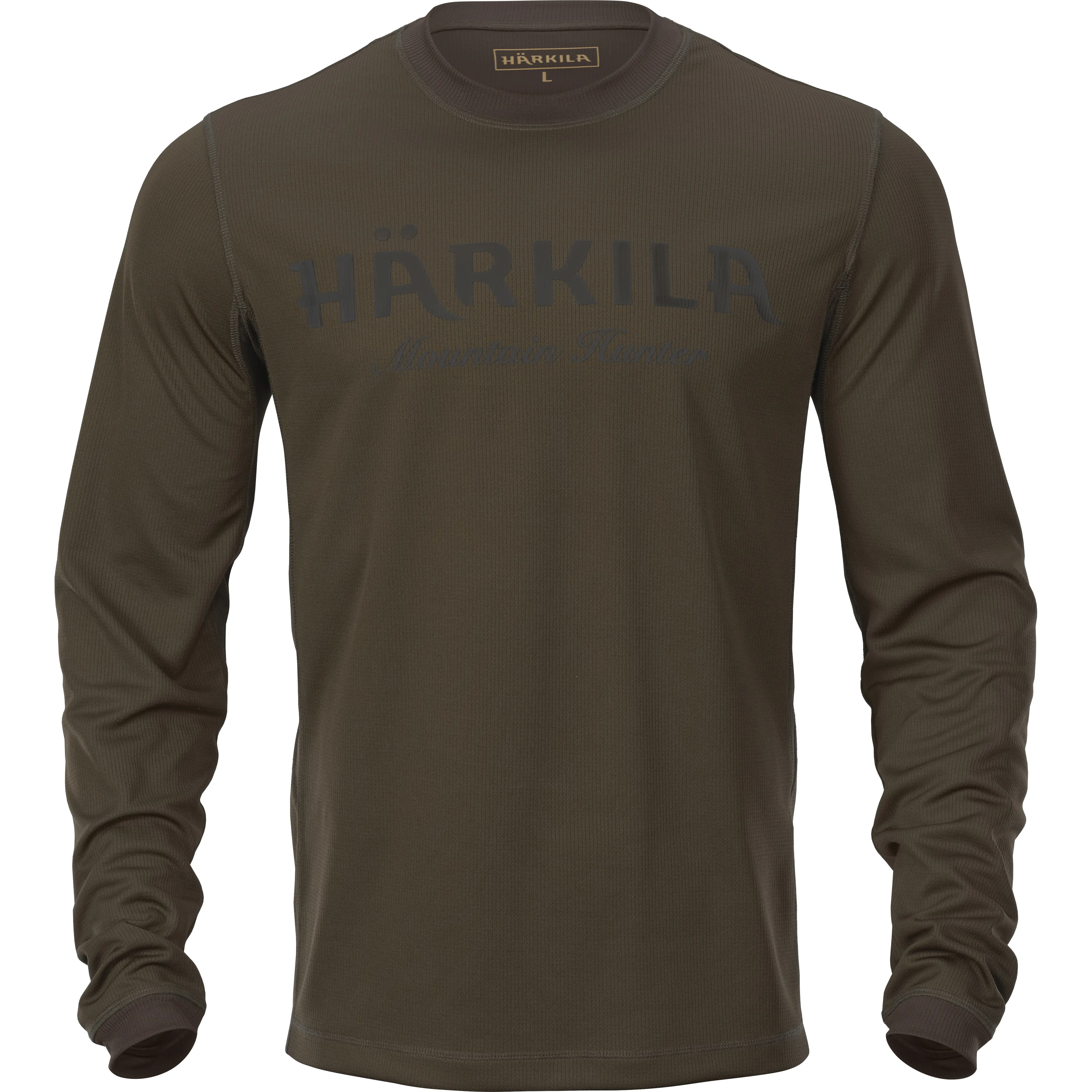 Härkila Men's Mountain Hunter L/S T-shirt, Hunting green/shadow brown Härkila Men's Mountain Hunter L/S T-shirt, Hunting green/shadow brown