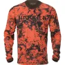 Härkila Men's Wildboar Pro L/S T-shirt, Axis msp® orange blaze/shadow brown
