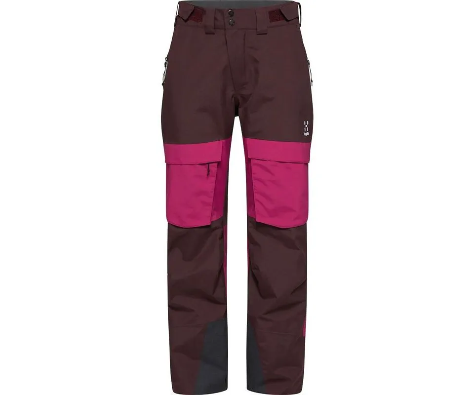 Haglöfs Elation GTX Pants Women, Burgundy brown/deep pink Haglöfs Elation GTX Pants Women, Burgundy brown/deep pink