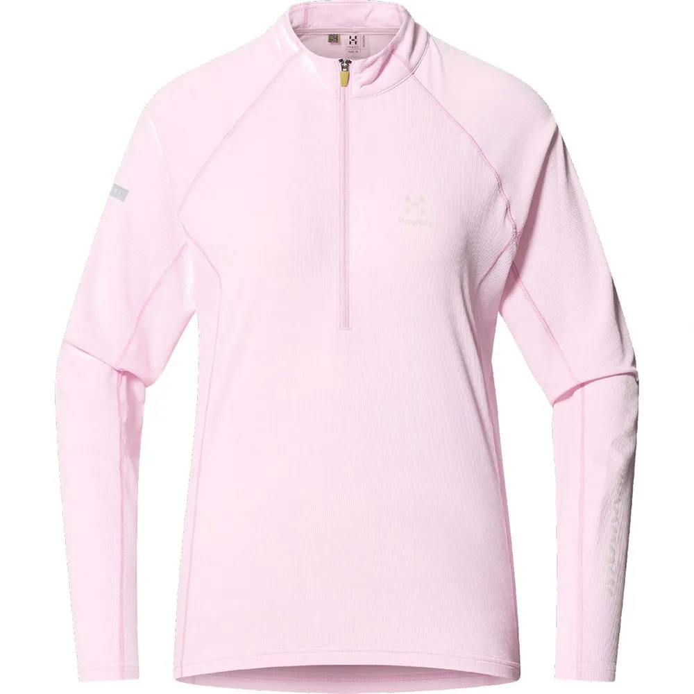 Haglöfs L.i.m Tempo Trail Halv Glidelås Genser, Fresh pink