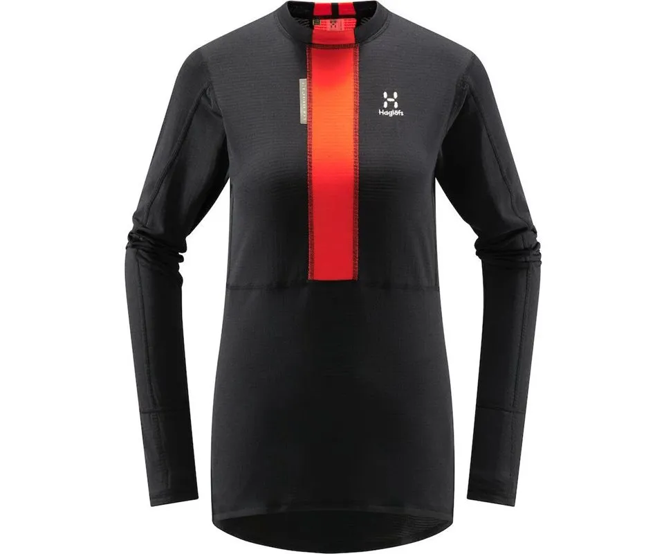 Haglöfs L.I.M ZT Baselayer Women, True black/zenith red Haglöfs L.I.M ZT Baselayer Women, True black/zenith red