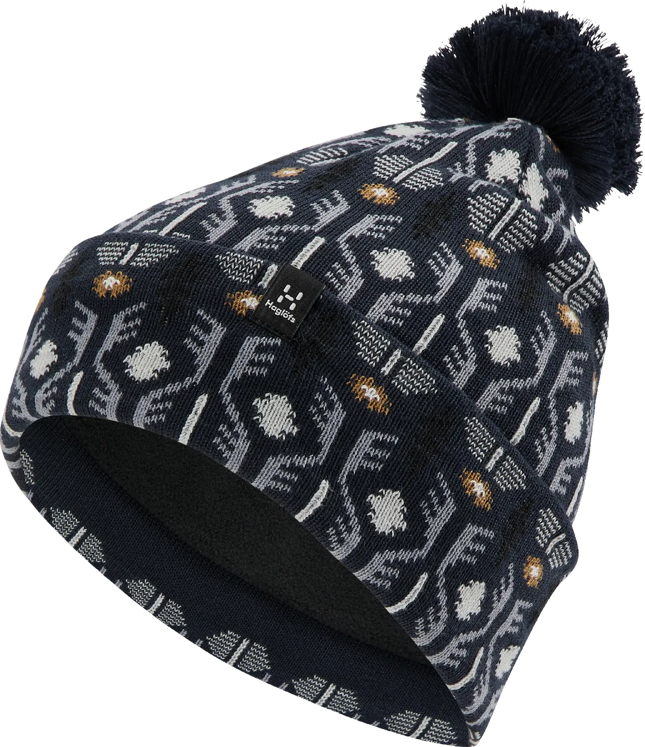 Haglöfs Mountain Jaquard Beanie, Tarn blue pattern Haglöfs Mountain Jaquard Beanie, Tarn blue pattern