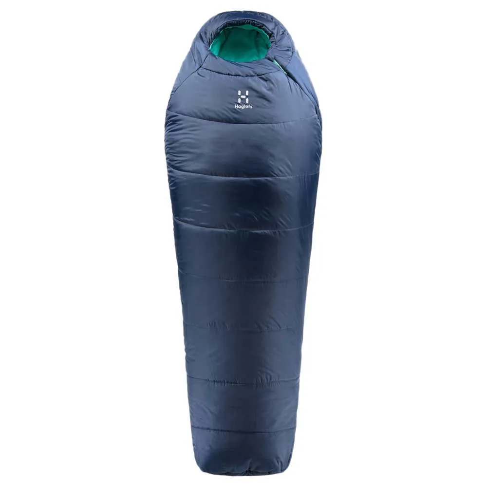 Haglöfs Musca -26ºc Sovepose, Midnight blue / mint, Left Zipper