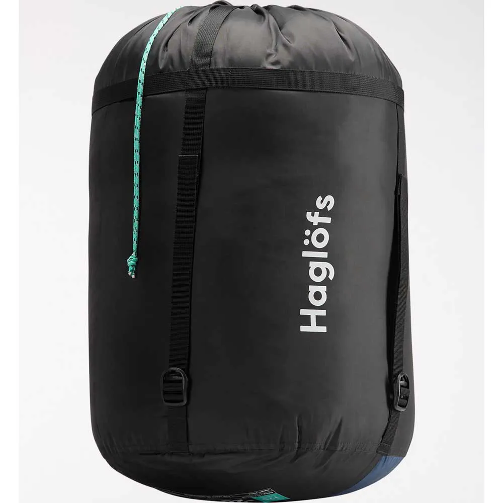 Haglöfs Musca -26ºc Sovepose, Midnight blue / mint, Left Zipper