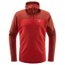 Haglöfs Roc Flash Mid Fleecejakke Med Hette, Corrosion / zenith red