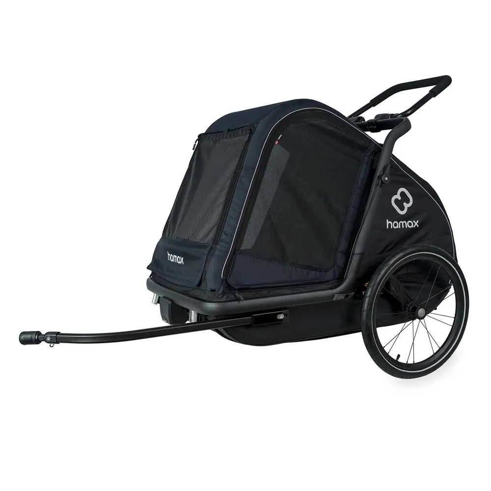 Hamax Pluto Tilhengersett For Stor Hund, Navy / black, One Size