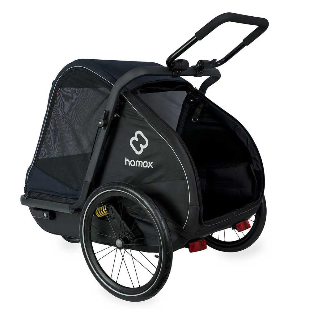 Hamax Pluto Tilhengersett For Stor Hund, Navy / black, One Size