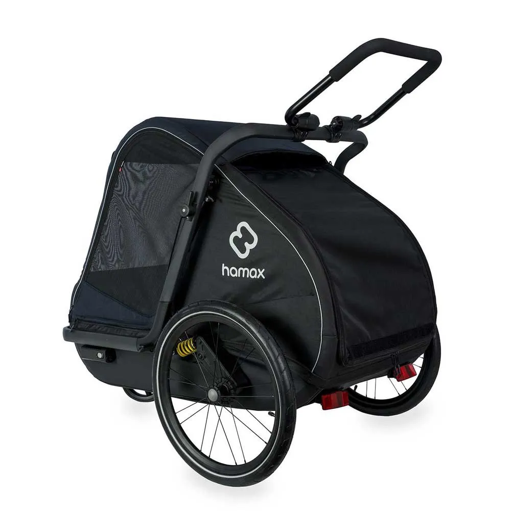 Hamax Pluto Tilhengersett For Stor Hund, Navy / black, One Size