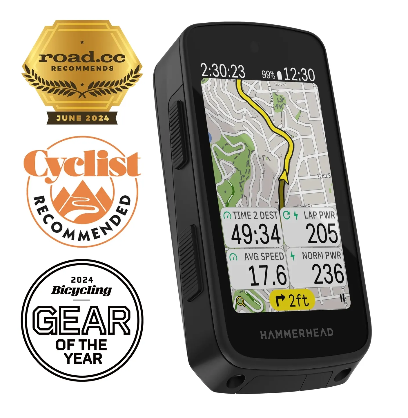 HAMMERHEAD Karoo GPS Sykkelcomputer, Black, One Size