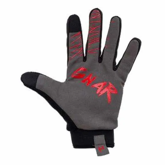 Handup Shred The Gnar Hansker, Grey / black / red