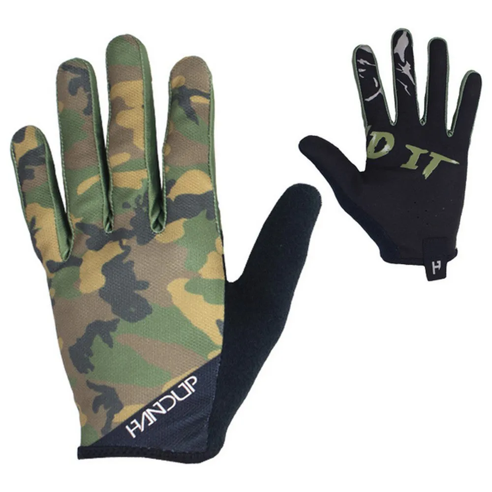 Handup Woodland Camo Hansker, Camo / black